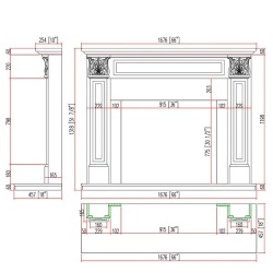 commercial natural stone fireplace surround supplier