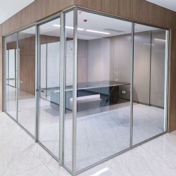 commercial office glazing room divider