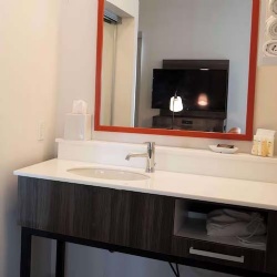 commercial vanity base and stone countertop