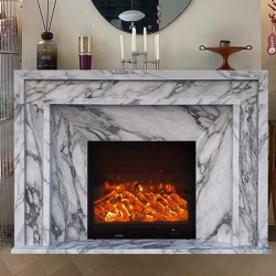 contemporary marble fireplace mantel for europe