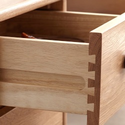 contract casegoods with dovetailed drawer