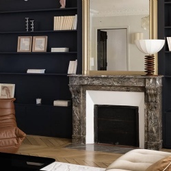 custom brown marble fireplace mantel for hotels