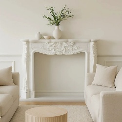 custom marble fireplace mantel design
