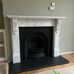 custom marble fireplace mantel manufacturer in China