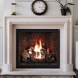custom natural stone fireplace surround for sale