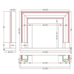 custom natural stone fireplace surround for sale