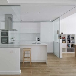 dropped ceiling sliding door system