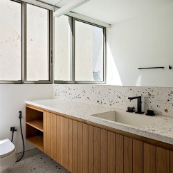 engineered terrazzo vanity top made to measure