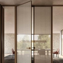 fabric laminated glass for interior door