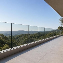 frameless glass balcony