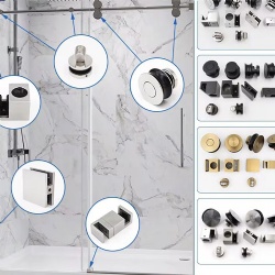 frameless shower enclosure hardware kit