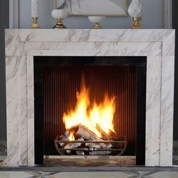 greece volakas white marble fireplace mantel