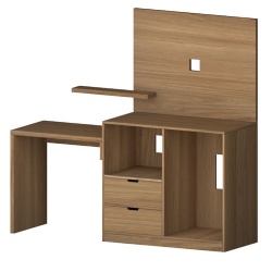 hospitality desk media panel combo