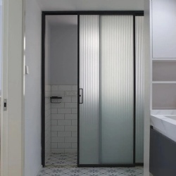 hotel guest room washroom partition project