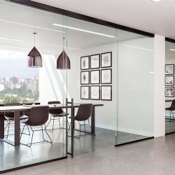 interior glass door system