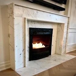 marble fireplace mantel Canada