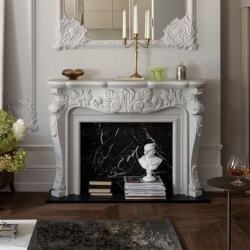 marble fireplace mantel from China