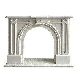 marble fireplace mantel from vision into realty