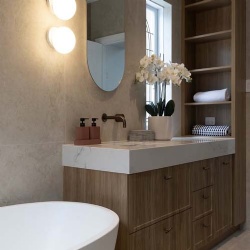 marble top bathroom vanity Australia