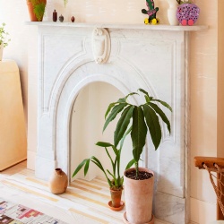 non working marble fireplace mantel for wall decoration