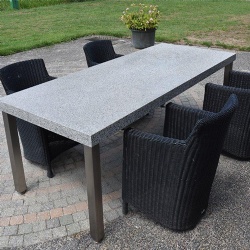 outdoor granite furniture surface weather resistant