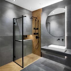 personalized glass and mirror service for bathroom