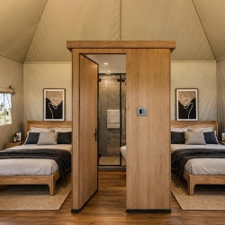 prefabricated bathroom pod for tent