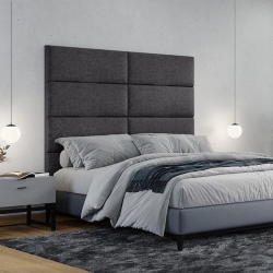 queen size upholstered headboard wall mounted