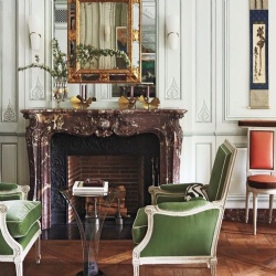 red marble fireplace mantel with surround