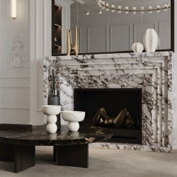 residential marble fireplace surround