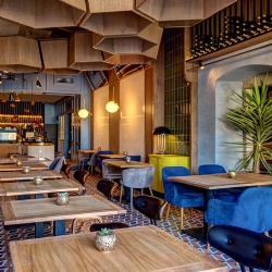 restaurant chair and table