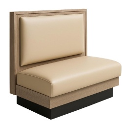 solid wood frame restaurant booth