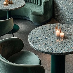 terrazzo tabletop for hospitality