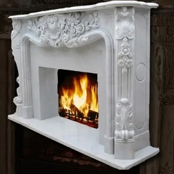 traditional marble fireplalce mantel reproduction