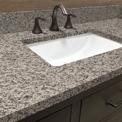 undermount ceramic sink vanity top