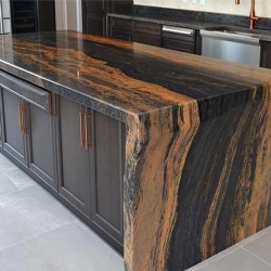 waterfall countertop edge profile details