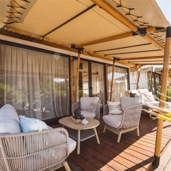 waterproof outdoor modular sofa for glamping resort terrace