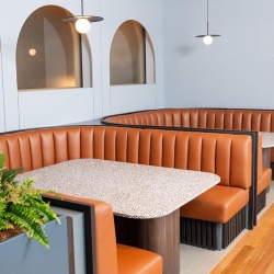 waterproof vinyl restaurant booth seating